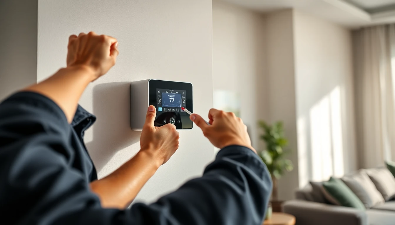 Thermostat installation